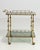 Hollywood Regency Brass Bar Cart on Wheels, France, 1960 Gold For Sale - Image 4 of 13