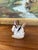 Handmade Studio Pottery Bunny Card Holder With Brown Glaze Accents. For Sale In Seattle - Image 6 of 10
