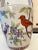 Boho Chic Vintage Floral & Bird Ceramic Water Bucket Vase/Planter For Sale - Image 3 of 12