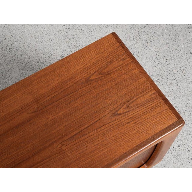 Midcentury Danish Sideboard in Teak attributed to Johannes Andersen for Silkeborg - with Rolling Doors For Sale - Image 9 of 10