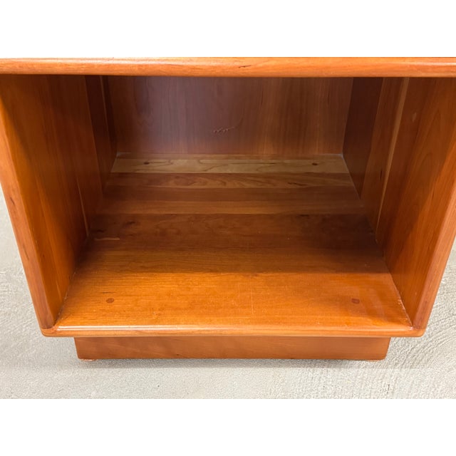 1980s Modern Cherry Nightstand by Menapace Woodworking For Sale In Boston - Image 6 of 8
