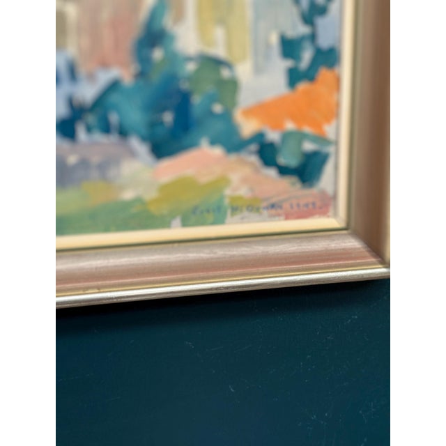 Evert H. Duhan, Bourg St Andeol, 1947, Oil on Canvas, Framed For Sale - Image 7 of 10