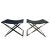 This set of stools feature a leather seat for timeless beauty and a steel base design for an architectural element. These...