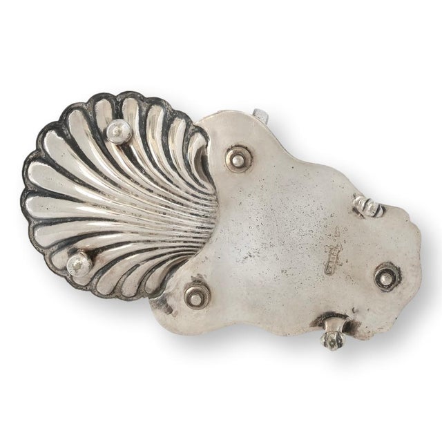 Early 20th Century Silverplate Toast Rack W/Butter Dish For Sale - Image 5 of 6