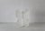 White 1980s Lion in Frost Style Lucite Butterfly Wing Shape Mid-Century Coffee Table Base For Sale - Image 8 of 16