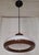 Vintage Ceiling Lamp with Brown and White Plastic Shade, 1970s For Sale - Image 6 of 7