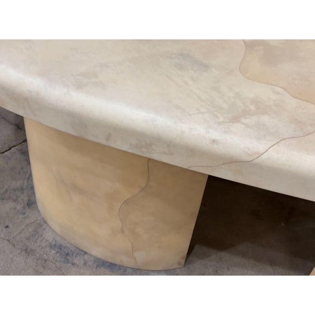 Karl Springer Goatskin Freeform Desk, 1988 For Sale In Chicago - Image 6 of 12