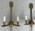 French Large Antique 19th Century French Directoire Style Brass Arrow Form Wall Light Sconces - a Pair For Sale - Image 3 of 13