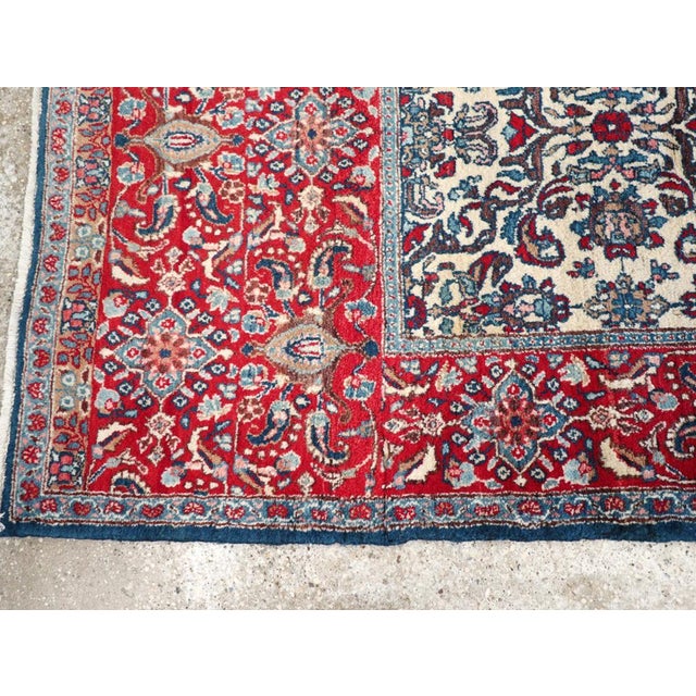 Mid 20th Century Galerie Shabab Collection Mid-20th Century Persian Isfahan Rug For Sale - Image 5 of 8