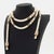 14K Yellow Gold and Cultured Pearl Wedding Garland, designed with fully and half drilled cultured pearls approx. 3.0 -...