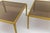 Gold Brass and Smoked Glass Coffee Tables with Ornaments, 1970s, Set of 2 For Sale - Image 8 of 16