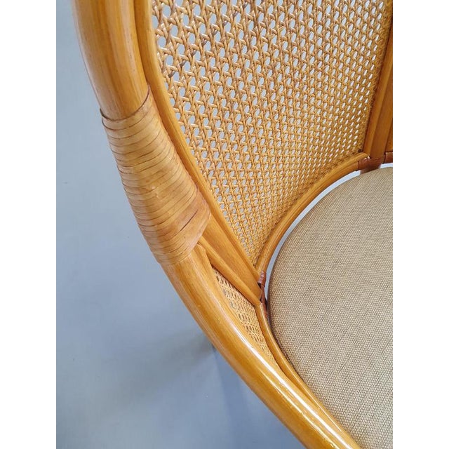 Wood Vintage Webbing Dining Chairs, 1980s, Set of 4 For Sale - Image 7 of 13