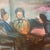An exceptional and deeply poignant original Mid-Century Figurative Abstract Expressionist oil painting on canvas,...
