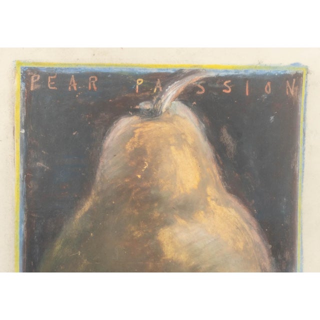 Realism Carol Anthony "Pear Passion" Pastel, 1981 For Sale - Image 3 of 7