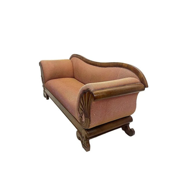 19th Century Dutch walnut sofa, ca 1860 A Dutch walnut sofa, ca 1860 with beautiful carvings. The fabric upholstery will...