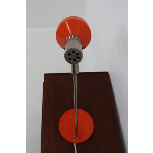 Orange Mid-Century Orange Table Lamp, Germany, 1970s For Sale - Image 8 of 11