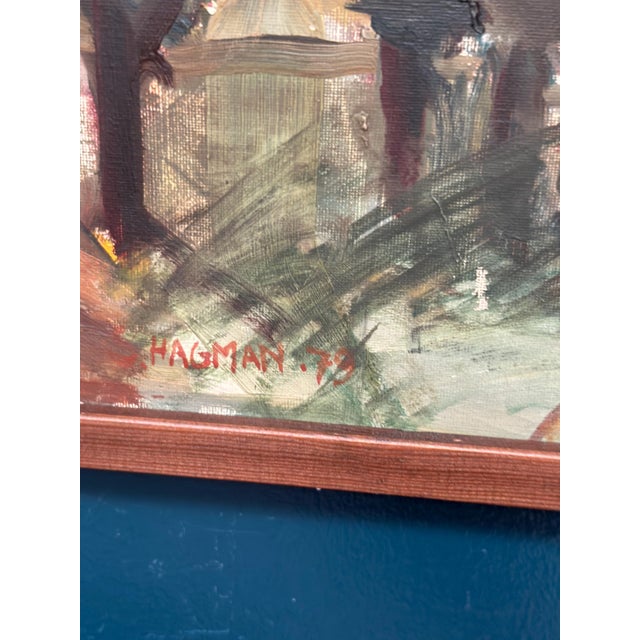 S. Hagman, Four Trees, 1979, Oil on Canvas, Framed For Sale - Image 7 of 18