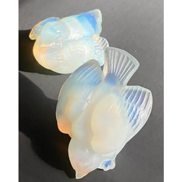 French Art Deco Opalescent Glass Bird Ernest Marius Sabino