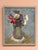 Original Vintage Oil on Panel – “Flowers in Green Vase” – Signed – Vintage & Newly Framed – 50 × 42 cm (19.7" × 16.5")...