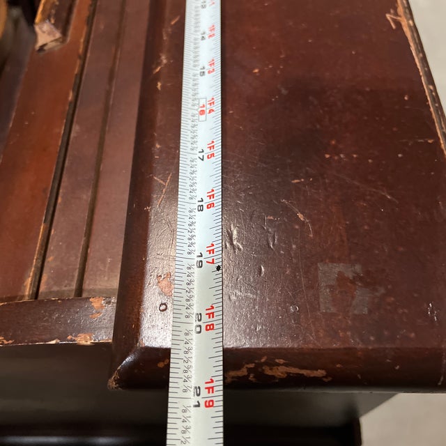 1970s 1970s Wooden Secretary Roll Top Petit Desk For Sale - Image 5 of 6