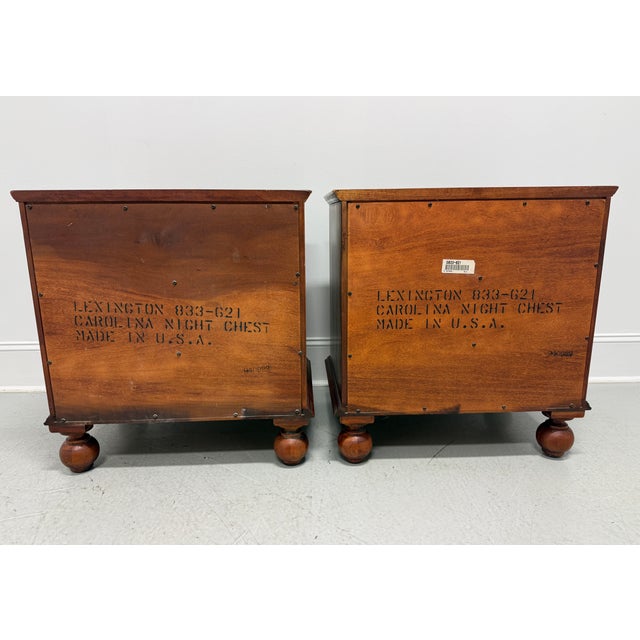 Traditional Lexington Bob Timberlake Old Salem Solid Cherry Nightstands Bedside Chests- Pair For Sale - Image 3 of 15