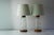 Wood Mid-Century Modern Scandinavian Teak and Glass Table Lamps, Set of 2 For Sale - Image 7 of 17