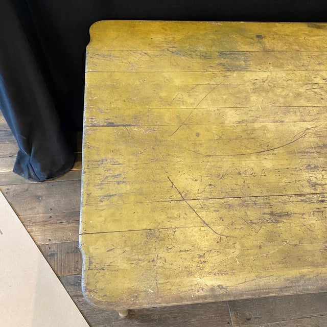 Early 19th Century Americana Primitive Painted Farm Table From Maine ...