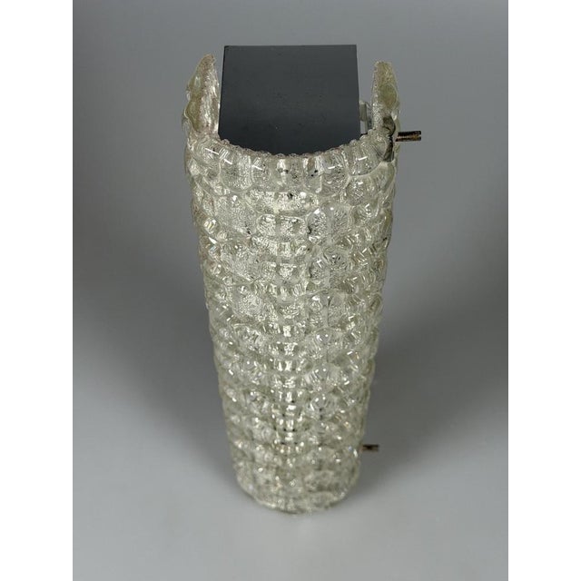 Space Age Wall Light in Ice Glass, 1960s-1970s For Sale - Image 4 of 16