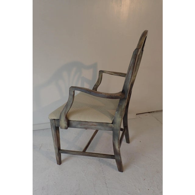 Duncan Phyfe Style Side Chair Distressed Decor Finish 38.5H x 23D x 24W For Sale - Image 9 of 9