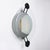 Wall or ceiling lamp designed by Michele De Lucchi and produced by Artemide in the 1980s. Silver-plated metal frame and...