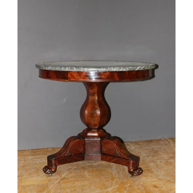 Maroon Mahogany Catering Side Table, 20th Century For Sale - Image 8 of 12