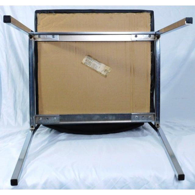 1970s Vintage Cole / Litton Restored Chrome & Vinyl Office Arm Chair For Sale - Image 17 of 18