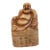 Vintage Carved Laughing Buddha Figurine For Sale