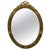 Gustavian Neoclassical Oval Gilt Wood Faceted Wall Mirror, Italy, 1900s For Sale - Image 14 of 14