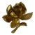Decorative Gold Tone Magnolia Flower For Sale