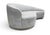 Gray Interlude Home Left-Arm Dana Sofa/Chaise With Ottoman For Sale - Image 8 of 13