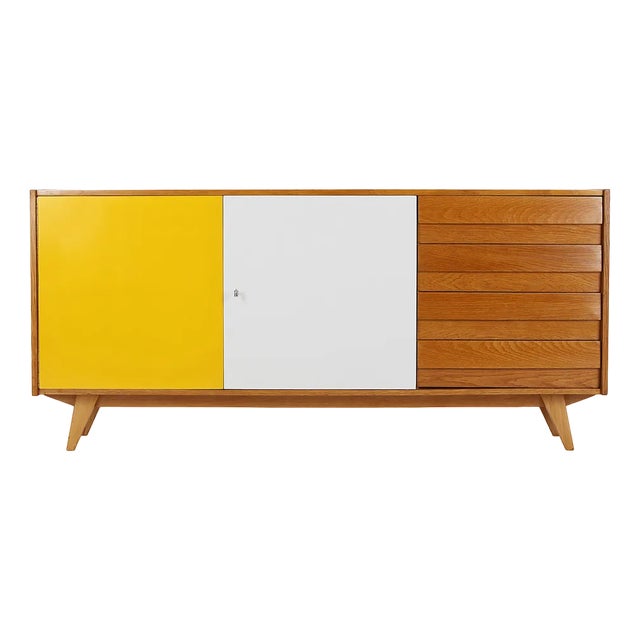 Mid-Century Sideboard with Plastic Drawer from Interier Praha, 1960s For Sale