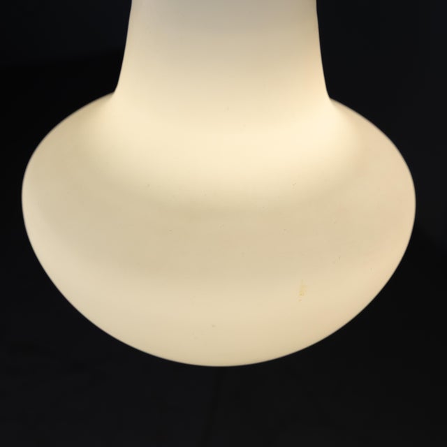 Opal Glass and Brass Pendants from Stilnovo, 1960s, Set of 2, in Good conditions. Designed 1960 to 1969 Up to 250V...