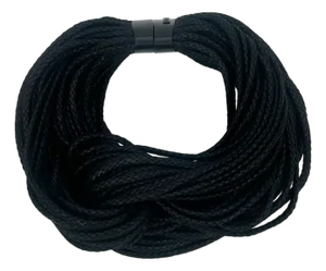 Monies Black Braided Multi Strand Twisted Rope Choker Necklace