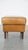 Large English Cognac-Colored Cow Leather Foot Stool For Sale - Image 5 of 11