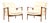 Vintage Swedish Walnut Chairs by Inge Andersson for Bröderna Andersson, 1960, Set of 2 For Sale
