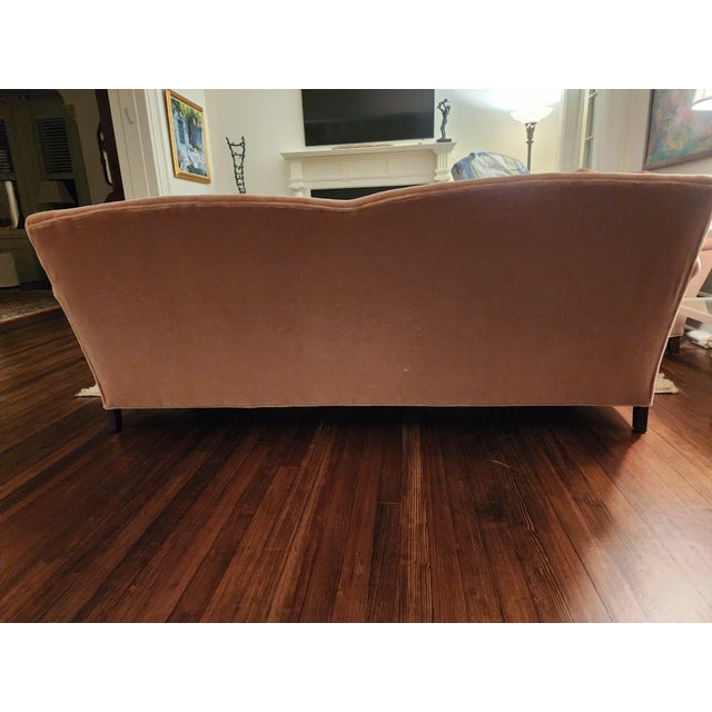 Pair of William Alan Custom Mohair Sofas Manufactured in HighPoint Nc For Sale - Image 4 of 12