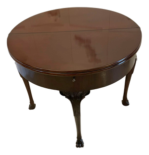 18th Century George III Mahogany Irish Triple Top Card Table, 1780s