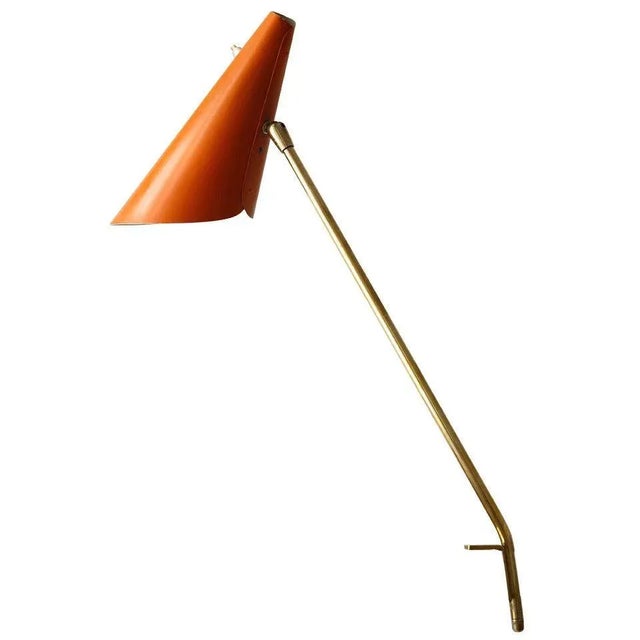 Modernist Vienna Cone Clamp Lamp attributed to J. T. Kalmar, 1950s For Sale - Image 11 of 11