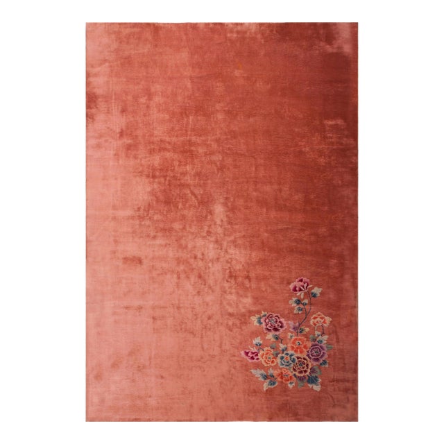 Antique Chinese Art Deco Rug For Sale