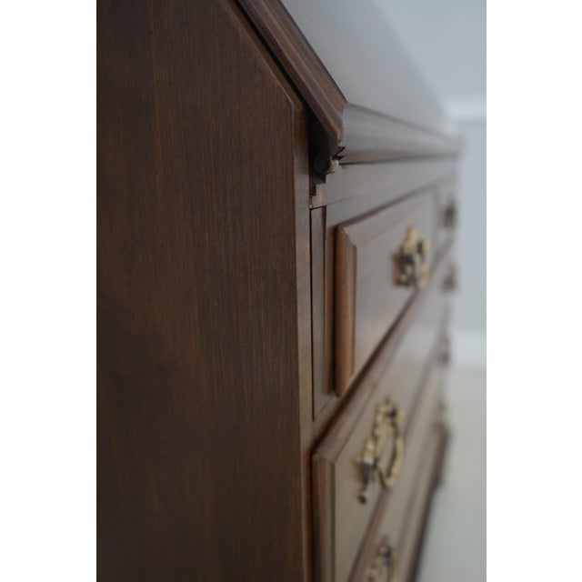 Ethan Allen Maple Secretary Desk Bookcase Top For Sale - Image 16 of 18