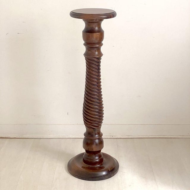 Vintage Oak Side Table, 1970s For Sale - Image 9 of 9