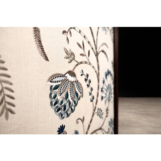 1960s Three-Panel Screen in Brazilian Rosewood & Upholstered Fabrics by Sergio Rodrigues, 1960s For Sale - Image 5 of 9