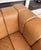 Cb2 Forte 81-Inch Channeled Saddle Leather Sofa With Walnut Base For Sale - Image 11 of 16