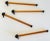 Glass Vintage Culver LTD Blown Glass Ball Cap Swizzle Sticks, S/4 For Sale - Image 7 of 8